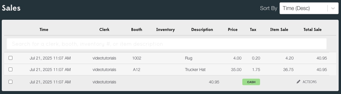 store reports